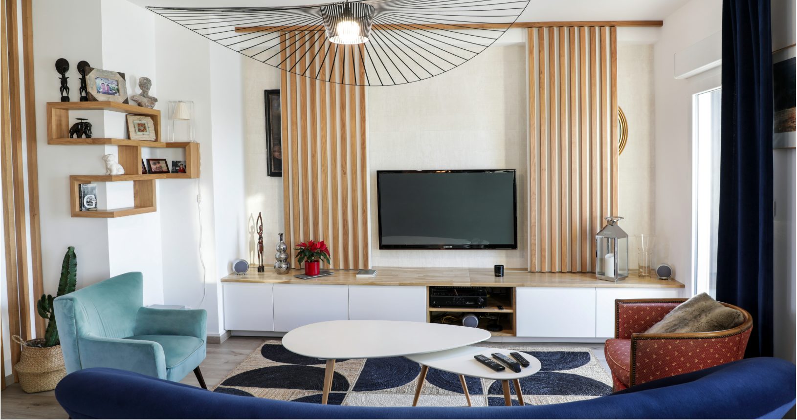 Salon rénové et décoré par Oser mon Intérieur, architecture d'intérieur à Rennes