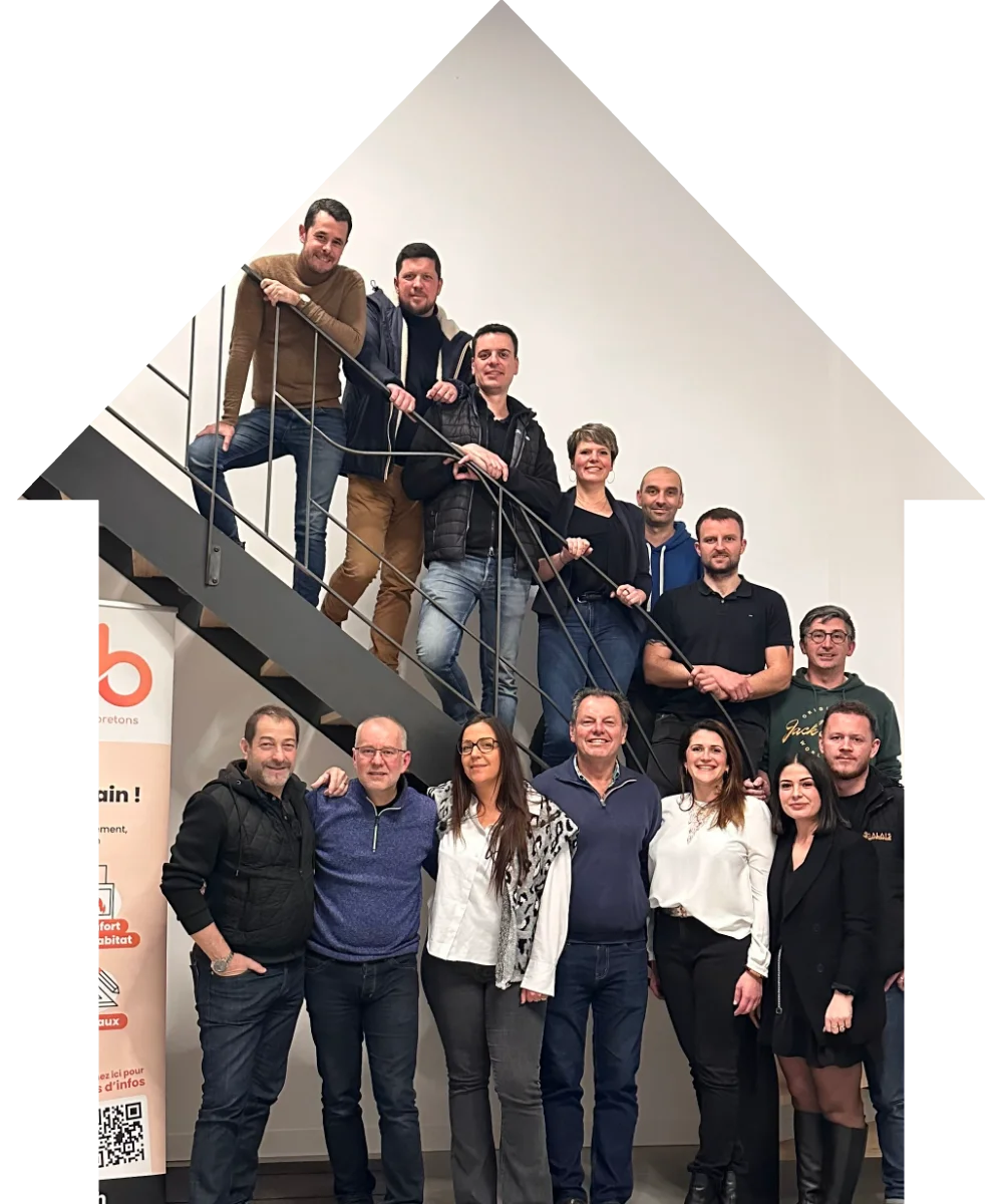 Photo de groupe des membres du Cercle des Artisans Bretons, artisans du bâtiment en Ille-et-Vilaine